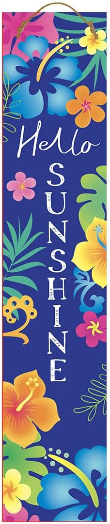 Briarwood Lane Spring Double Sided Reversible Pine Porch Leaner 47x9.5 Fun Florals For Spring Porch Leaner
