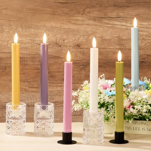 Simplelight Pastel Flameless Taper Candles, Remote, Timer, Multi Color - Image 2