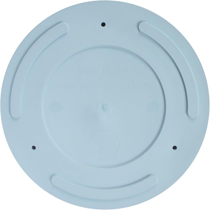 Bloem Mathers Planter w/Saucer Tray 10" Misty Blue