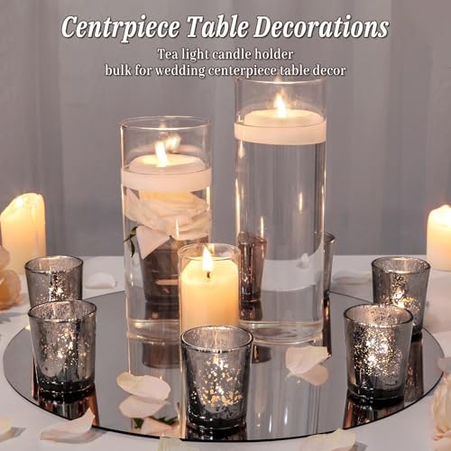 UPBUD Black Votive Candle Holders Set of 24 - Image 5