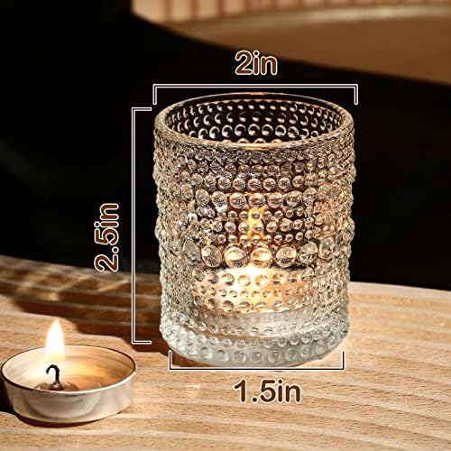 36 Pack Tea Light Candle Holder,2X2.5in Glass Votive Candle Holders - Image 2