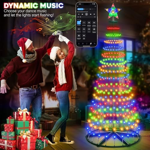 30+ Modes Smart Prelit Christmas Cone Tree with Lights 4ft 119 LED - Image 4