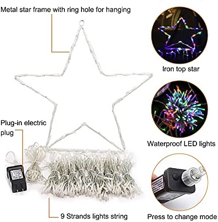 (New) Outdoor Christmas Lights, Christmas Decorations, 320 LED String Lights with 8 Light Modes Waterproof for Outdoor Christmas Tree, New Year, Yard, Holiday Decorations (Multicolor) - Image 5