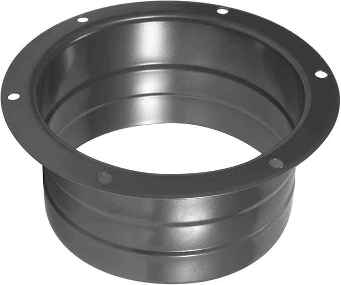 Duct Connector Galvanized Metal Pipe/Hose Flange for Heating Cooling Ventilation System (Gray/3inch)