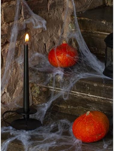 CANDWAX 8 inch Taper Candles Set of 12 - Halloween Candles - Black Candles - Image 7