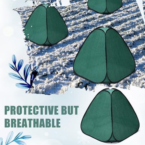 4 Pcs Plant Covers Freeze Protection, 22 x 22 x 24 in, Green - Image 7