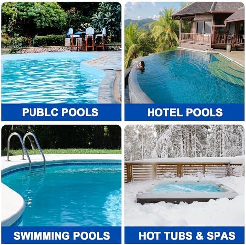 FOTING In/Above Ground Pool Pump, Self Primming Pool Pump High Flow 1.5" & 2" NPT Inlet Connectors,Deep Blue