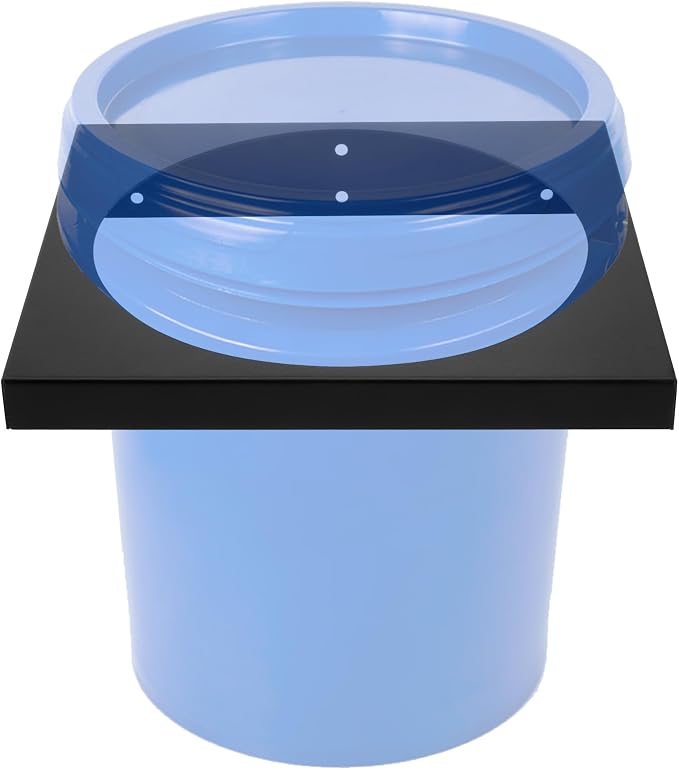SPARKWHIZ 5 Gallon Bucket Bracket for Race Trailer, Garage, Shop, Enclosed Trailer, Toy Hauler, 11.5" ID