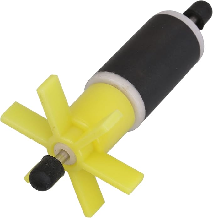 Mxfans 2 Pcs Yellow 16mm Replacement Filter Impeller Rotor Pump Rotor Parts | Durable plastic. Easy to install, fits submersible pumps and filters