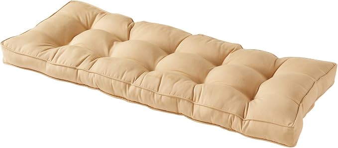 Outdoor 51 x 18-inch Sunbrella Bench Cushion, Canvas Wheat