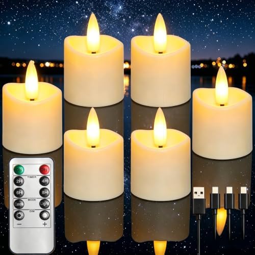 Rechargeable Flameless Candles with Remote Timer by YTRUSTIX