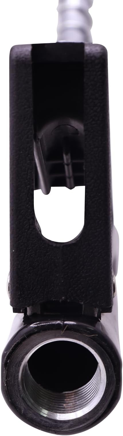 3/4" Inch Black NPT Automatic Shut-Off Fuel Nozzle,Fuel Hose Swivel,16GPM High Flow,BP Hand Guard,Hanging Hook 13/16"Spout,Fuel Transfer Pump Diesel Gasoline Nozzle,Cold Weather Applications
