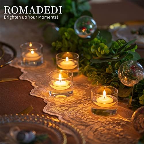 Romadedi Glass Votive Tealight Candle Holder, Pack of 12 - Image 3