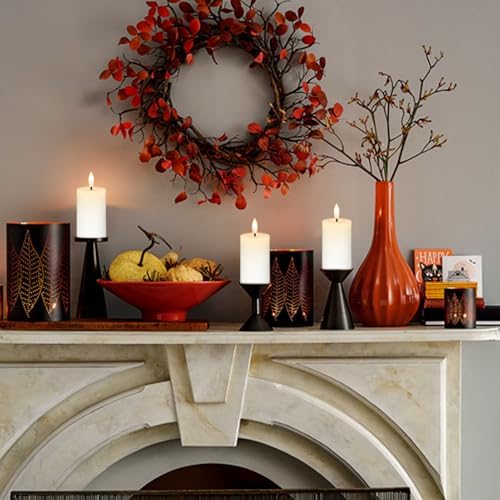 Votive Flameless LED Candles Battery Operated with Remote Timer, White - Image 4