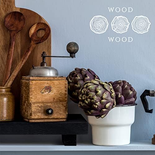 Nuogo Wood Pedestal Riser Stand for Kitchen Soap Tray,12 X 7 Inch,Black - Image 5