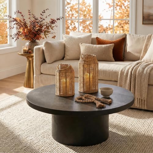Natural Jute Boho Lanterns - Handcrafted Farmhouse Coffee Table Decor - Image 2