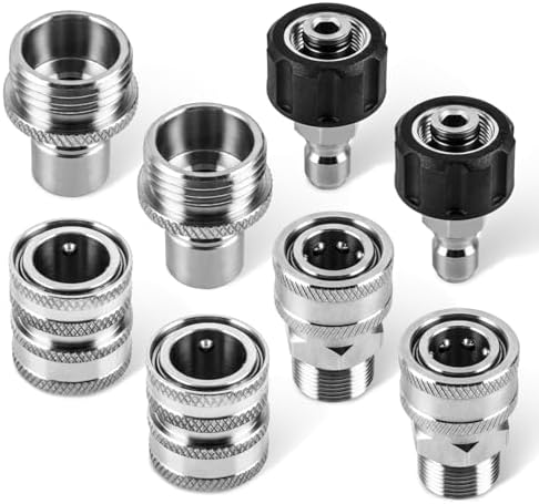 WOJET M22-14mm Pressure Washer Quick Connect Kit, Garden Hose Quick Connect by WOJETPressureWasherAccessories