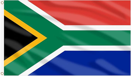 AhfuLife 2 Pcs South African Flag 3x5 Ft, Large South Africa Flags for Outside - Double Side with Brass Eyelets for Olympic Party Decorations, Bar Garden Street Decoration Indoor Outdoor