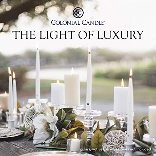 Colonial Candle Unscented Taper Candle, Handipt Collection, Amber, 10 in, Pack of 12 - Up to 8 Hours Burn - Image 5