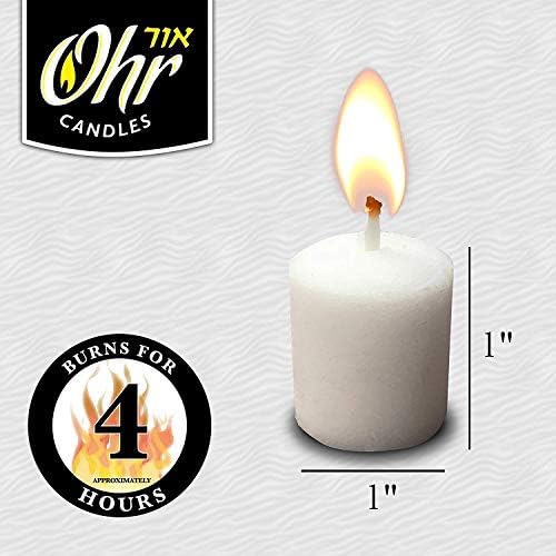 OHR CANDLES Ohr 4 Hour Neironim Candles, Shabbat and Small Votive Wax Candle, 72 Count - Image 3