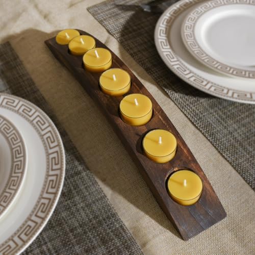 Wood Bridge Candle Stand, Tealight Arch Holder, 7 in 1 Tea Candle Holder - Image 5