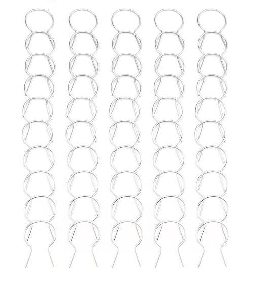 EZ Twist 2" (1 7/8" OD) x 9 Gauge Preformed Galvanized Steel Fence Ties - (100 Pack)