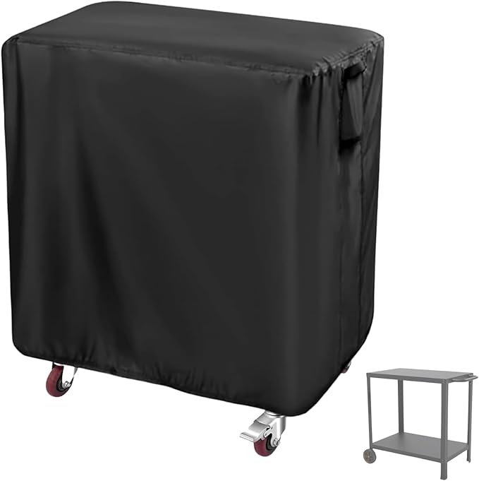 Prep Table Cover for Keter Unity Small Portable Table, 33inch Outdoor BBQ Cart Buffet Grill Table Cover Bar Tool Cart Cooler Covers Waterproof - 33"Lx24"Wx32"H