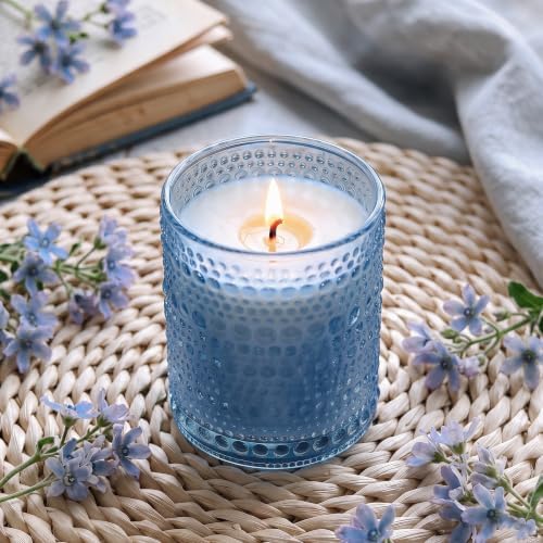 DARJEN 12 Pcs 8oz Glass Candle Jars with Lids, Candle Tins-Blue - Image 5