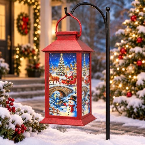Christmas Solar Lanterns Outdoor Waterproof, Hanging Lights Garden Decor by Unknown