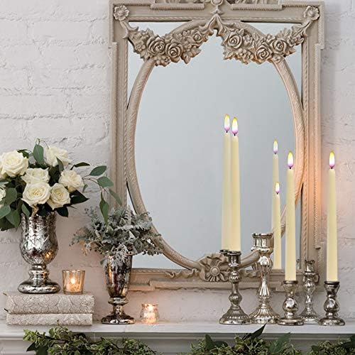 Wondise 11 Inch Flameless Flickering Taper Candles with Remote and Timer - Image 5