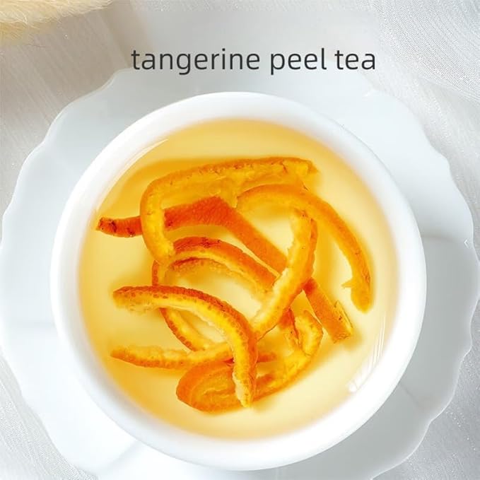 Dried Tangerine Peel Strips - Pure Natural Chinese Herbal Medicine -dried orange peel 4.23oz/120g Used for making soup-Brewing tea- 陈皮Chen Pi(Dried Tangerine Peel)