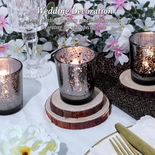 UPBUD Black Votive Candle Holders Set of 24 - Image 6