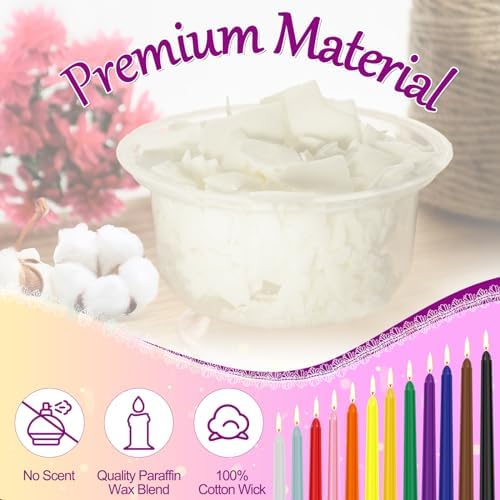 Tobeape 10 Inch Colored Taper Candle Sticks 24 Pack, Unscented & Dripless - Image 4