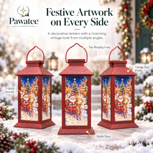 Christmas Solar Lanterns Outdoor Waterproof, Hanging Lights Garden Decor - Image 5