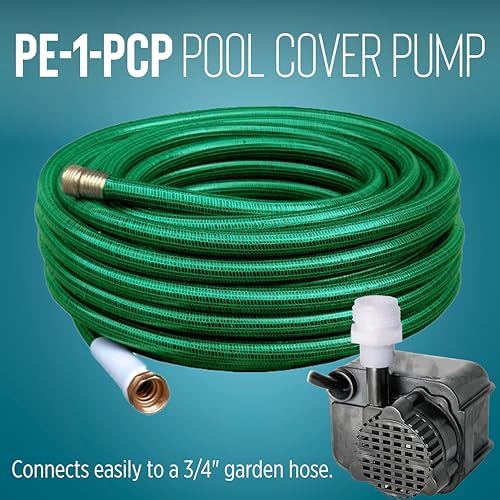 Little Giant PE-1-PCP, 115V, 170 GPH Manual Pool Cover Pump, 25' Cord
