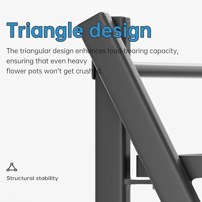 2-Tier Aluminum Plant Stand Indoor &Outdoor Rustproof Waterproof | Weather-Resistant Flower Pot Rack, Stylish & Lightweight Plant Stands for Garden, Balcony & Living Room