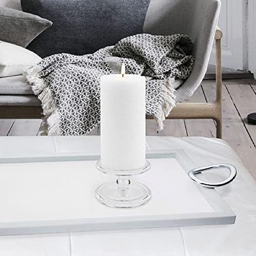 Root Candles Unscented Pillar Candles Beeswax Enhanced Textured Timberline™ Pillar Candle, 3 x 6-Inch, White - Image 4