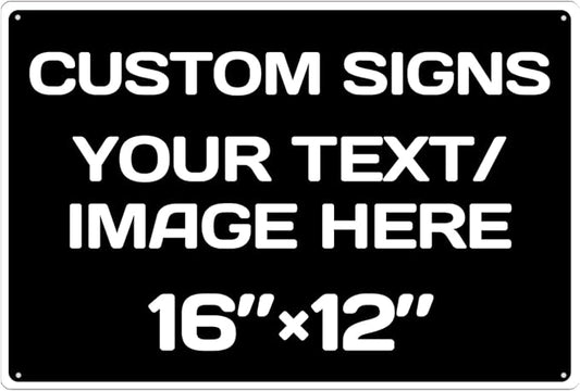 custom signs personalized,Aluminum Weatherproof Metal Sign,Multiple Sizes Custom Personalized Text And picture Here, Black White Traffic Regulation Horizontal Street Signs ,hazard sign,garden