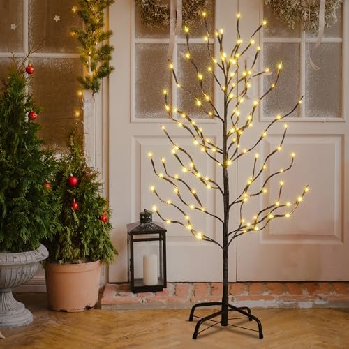 LIGHTSHARE 3FT 112LED Star Light Tree, for Home Festival Party Christmas, Indoor and Outdoor Use, Warm White - Image 5
