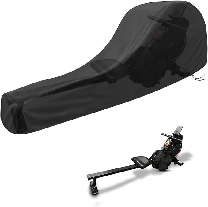 Rowing Machine Cover, Rower Outdoor Cover for Concept 2 Rowing Machine Waterproof Row Machine Cover for Hydrow Rowing Machine, Dustproof Fitness Equipment Protective Cover