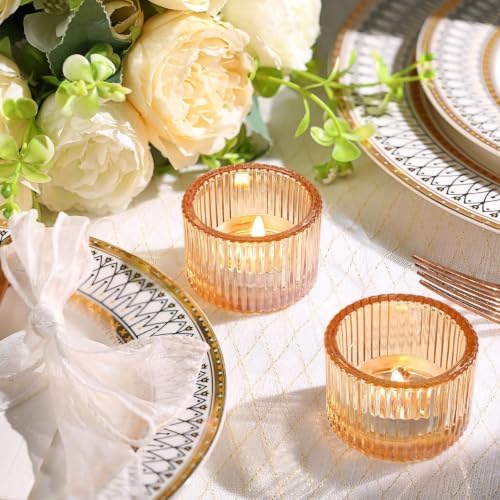 Lanttu 12 Pcs Gold Tealight Candle Holder 2'' x 1.4'' - Image 5