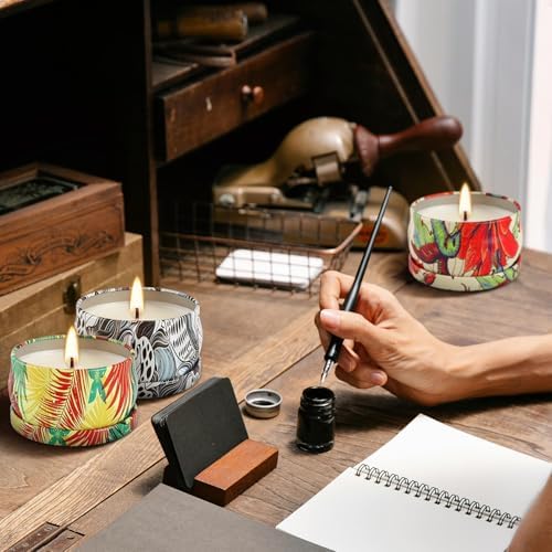 WPONSZU Set 24 Pack Scented Candles Gifts Soy Wax Travel Tin Jar Candles for Home 2.5 OZ jar Candles for Mom for Christmas, Birthday, Thanksgiving, Mother's Day - Image 5