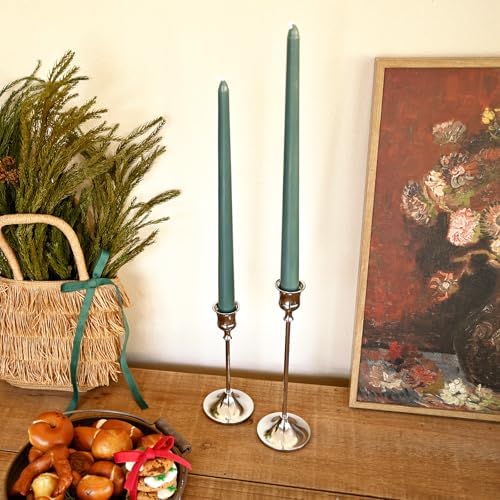 Showin Candlestick Holders Silver, 6 Packs Taper Candle Holder for Candlesticks, Candle Sticks Holder Decor for Home Decor - Image 6