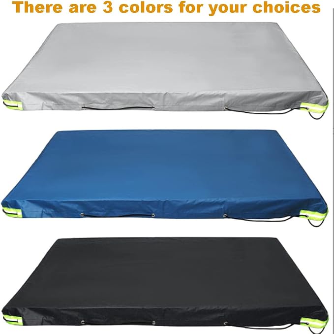 Tipping Trailer & Wagon Cover - Steel Folding Cargo Trailer Cover 72x48x5in Blue