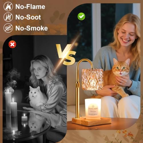 Candle Warmer Lamp with Timer,Wax Melt Warmer Housewarming Gifts for Women - Image 3