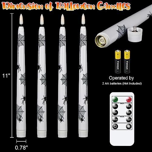 Wondise Halloween Flameless Taper Candles with Remote & Timer - Image 5