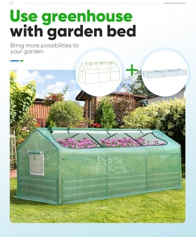Quictent Mini Greenhouse for Indoor Outdoor, Portable Quick-Setup Tabletop - Image 5