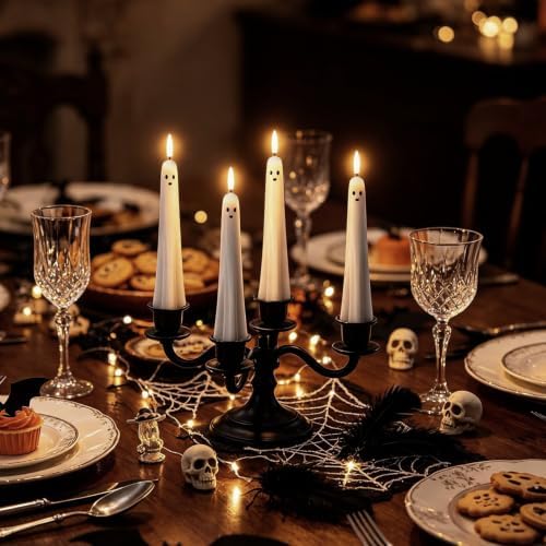 Ghost Flameless LED Taper Candles Battery Operated Remote Timer - Image 4