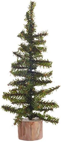 Pack of 2 Small Artificial Canadian Pine Christmas Trees by Factory Direct Craft - Mini 12 inch Pine Trees with Wood Bases - Add to Holiday Décor and Decorations in Home or Office - Image 5