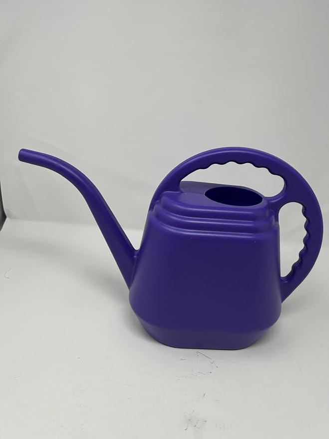 KP KOOL PRODUCTS One Gallon Purple Watering Can – Durable Plastic Indoor & Outdoor Plant Waterer – Lightweight Garden Tool with Easy Pour Spout – Ideal for Flowers, Herbs, Lawns & Houseplants – 1 Pack